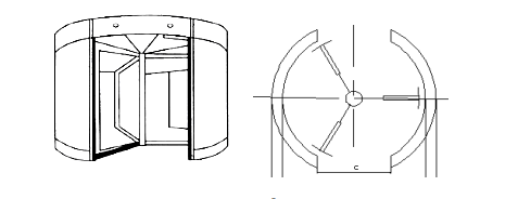 玻璃選裝自動(dòng)門結(jié)構(gòu)圖