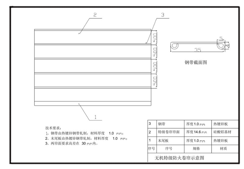 防火卷簾門(mén)CAD設(shè)計(jì)圖紙